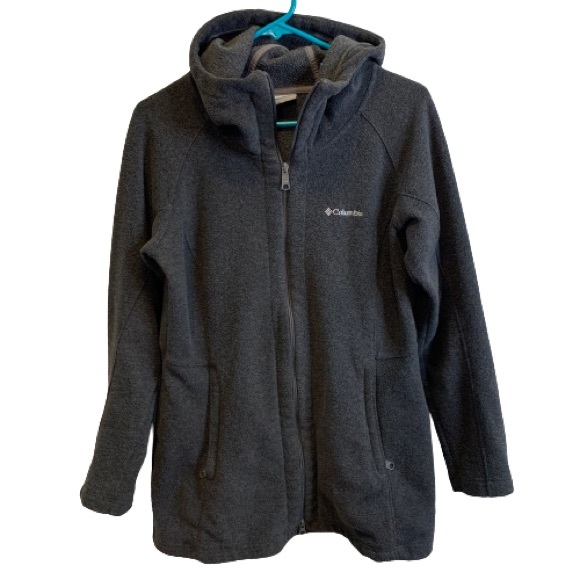Columbia Jackets & Blazers - Columbia Long Line Grey Full Zip Fleece